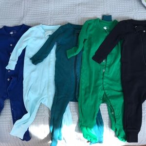 Five Primary onesies